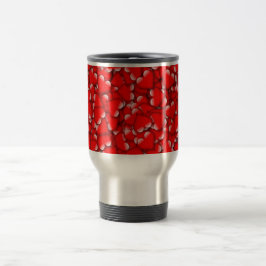Caneca Térmica Doce Romântico Namorados Adora Coração Vermelha