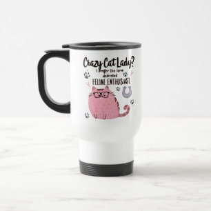 Caneca Térmica Doida por Gatos? Presente Engraçado para Amantes d