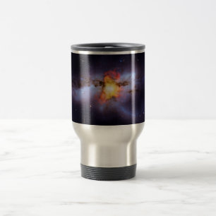 Caneca Térmica Dois buracos negros de fusão na galáxia NGC 6240