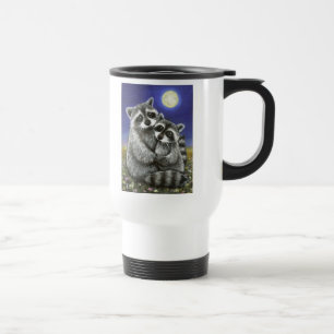 Caneca Térmica Dois guaxinins louca no amor