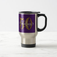 Dourado Brilhante 50 & Tipografia Fabulosa no Roxo