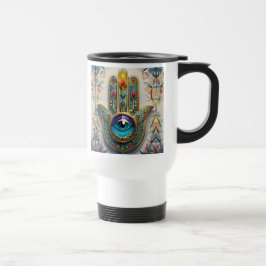 Caneca Térmica Dourado Colorido Filigree Blue-Green Third Eye Ham