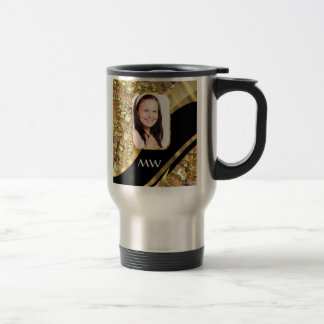 Caneca Térmica Dourado e preto