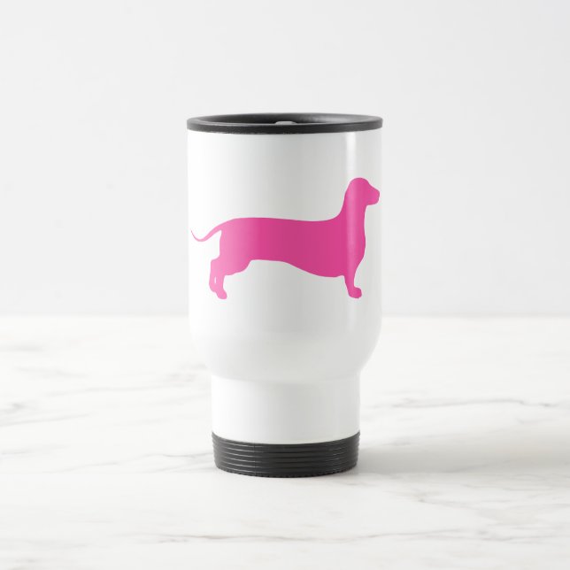 Caneca Térmica Doxie cor-de-rosa (Centro)