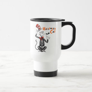 Caneca Térmica Dr. Seuss   Gato de Halloween no Chapéu