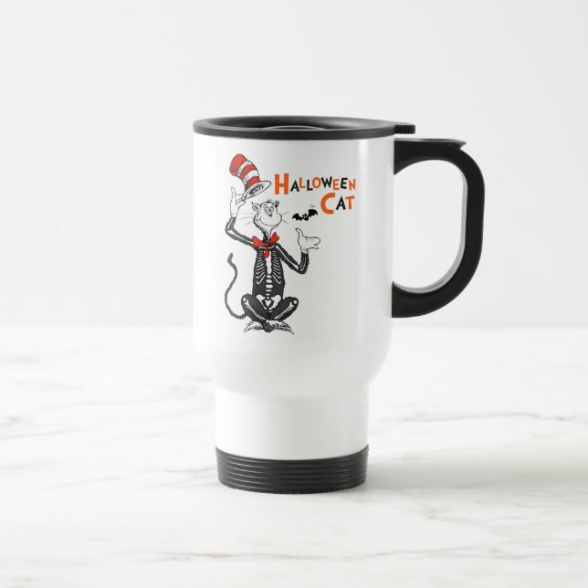 Caneca Térmica Dr. Seuss | Gato de Halloween no Chapéu (Direita)