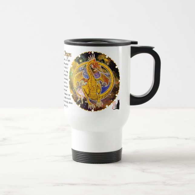 Caneca Térmica Dragão Cósmico Topaz (Direita)