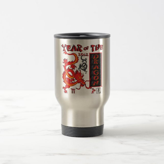 Caneca Térmica Dragão de Ano Novo Chinês (Centro)