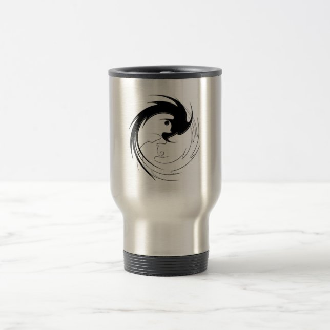 Caneca Térmica Dragão espiral Yin-Yang (Centro)