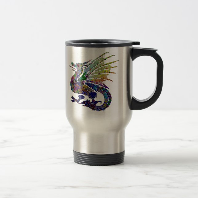 Caneca Térmica Dragão Jeweled (Direita)