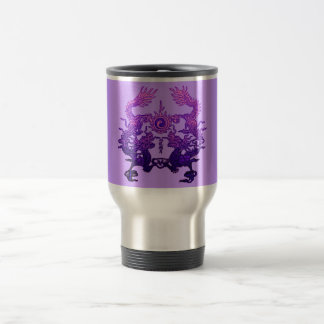 Caneca Térmica Dragões CHINESES do roxo do ANO NOVO