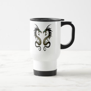 Caneca Térmica Dragões tribais gêmeos