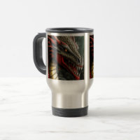 Dragon Viagem/Viagem ao trabalho Mug, 15 oz