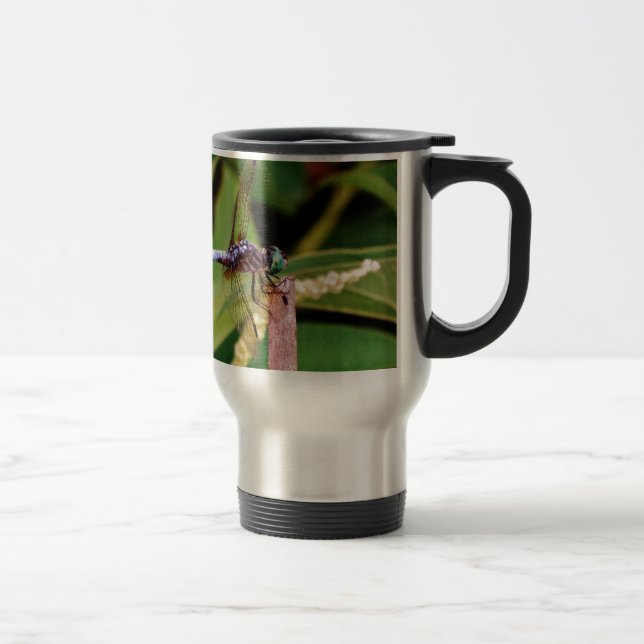 Caneca Térmica Dragonfly com flores brancas (Direita)