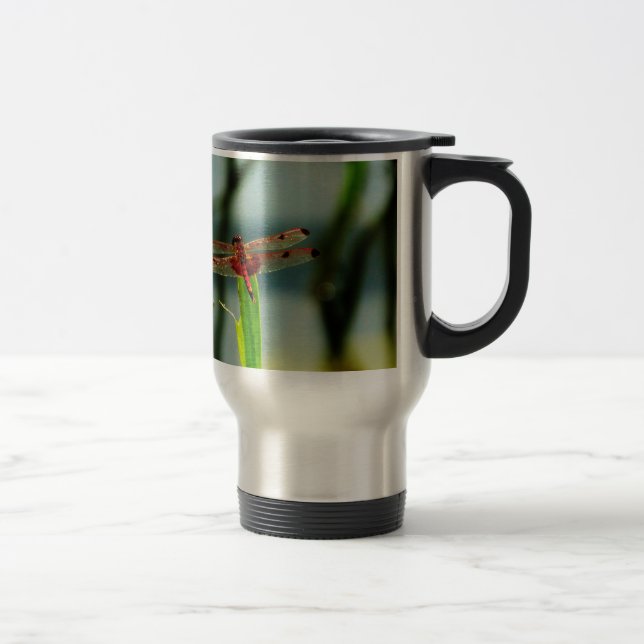 Caneca Térmica Dragonfly Vermelha e Negra (Direita)