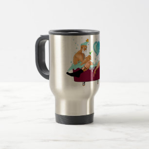 Caneca Térmica duas banheiras orgulho gay, bolhas, presentes, LGB