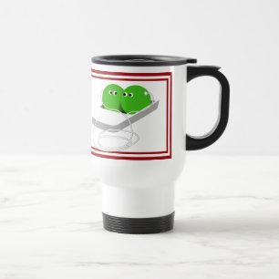 Caneca Térmica Duas ervilhas bonitas num pote