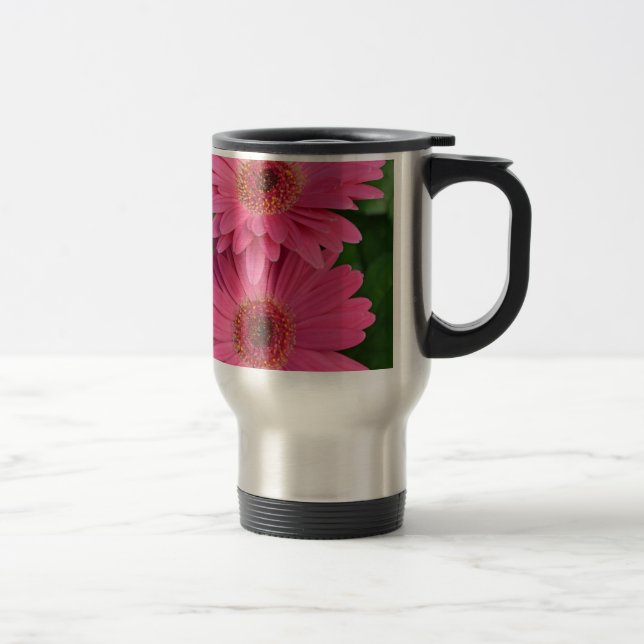 Caneca Térmica Duas flores cor-de-rosa (Direita)