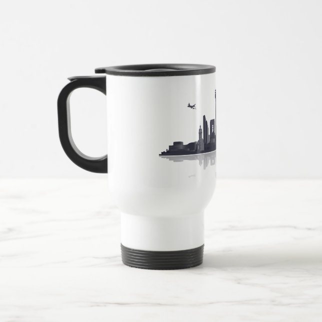 Caneca Térmica Düsseldorf City Skyline taça, Mug, Kaffeepott/ (Esquerda)