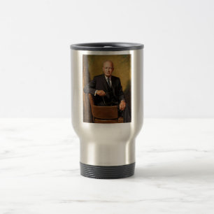 Caneca Térmica Dwight Eisenhower Presidente da Casa Branca Retrat