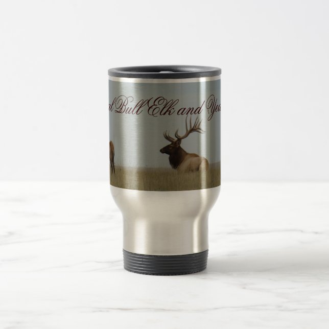 Caneca Térmica E15 Alce Macho e Alces de Um Ano (Centro)