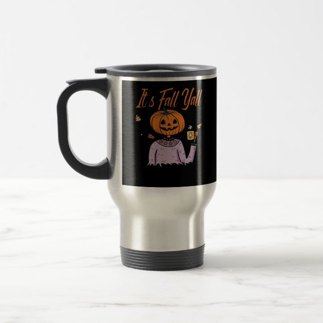 Caneca Térmica É Fall Y’all Engraçado (Esquerda)