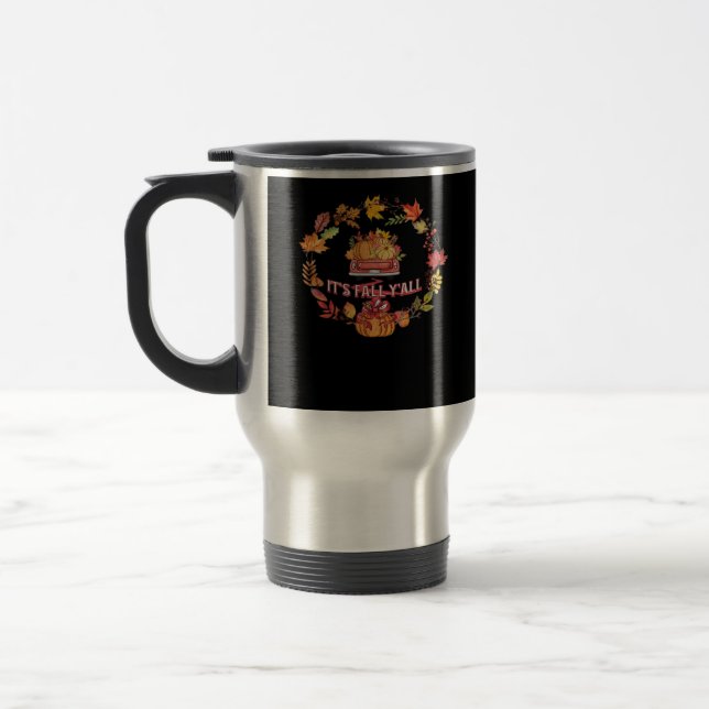 Caneca Térmica É Fall Y’all Harvest Road (Esquerda)