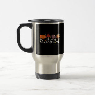 Caneca Térmica É outono Todos Y'all Café Bonito Abóbora Abóbora Á