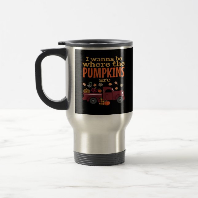 Caneca Térmica É outono Y'all, olá, outono Pumpkin (Esquerda)