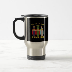 Caneca Térmica É Temporada Para Tamales Natal Mexicano Divertido