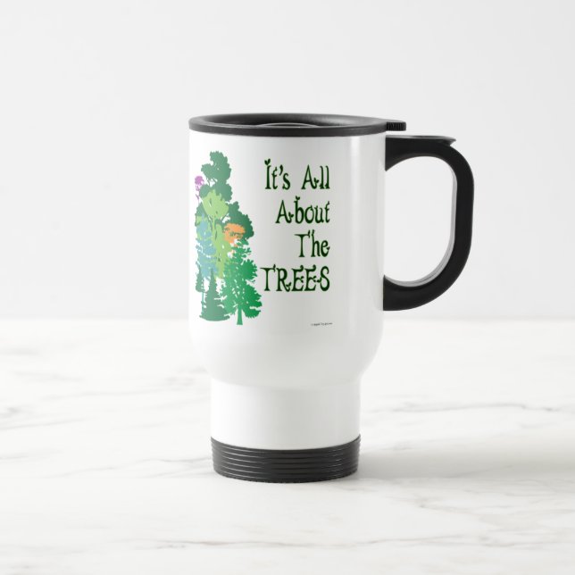 Caneca Térmica É toda sobre o slogan verde das árvores (Direita)