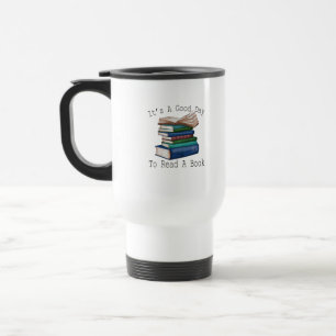 Caneca Térmica É um bom dia para ler livros engraçados