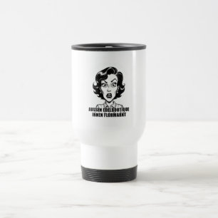 Caneca Térmica Edelboutique por fora, caráter de feira de pulgas