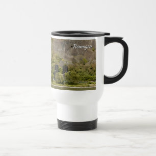 Caneca Térmica Efeito de pintura da ponte do rio Reno em Remagen