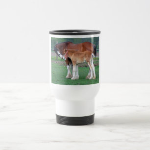 Caneca Térmica Égua e potro de Clydesdale