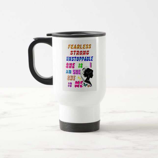 Caneca Térmica Ela É Incessível E Forte (Esquerda)
