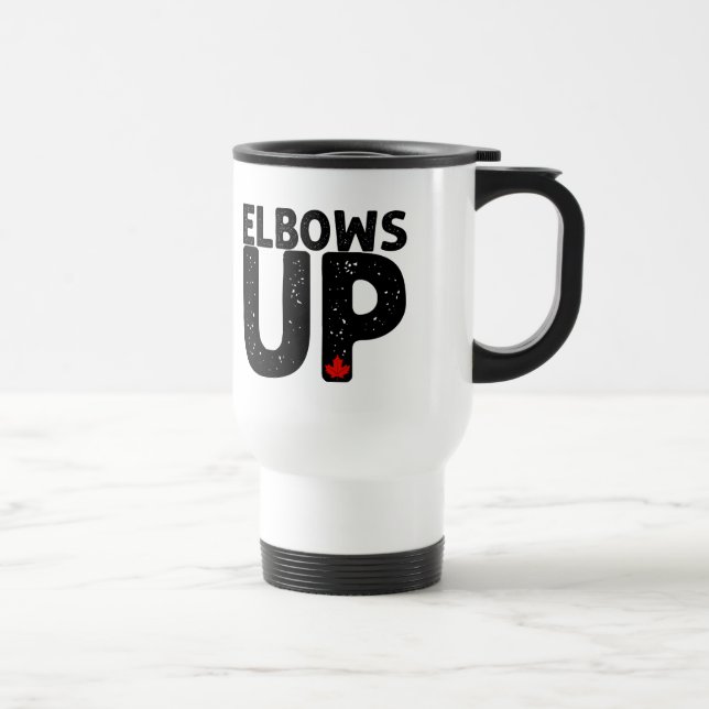 Caneca Térmica ELBOWS UP Bold Distress Typografia (Direita)