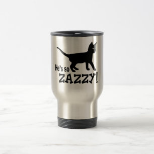 Caneca Térmica Ele é tão Zazzy - Cat Lover