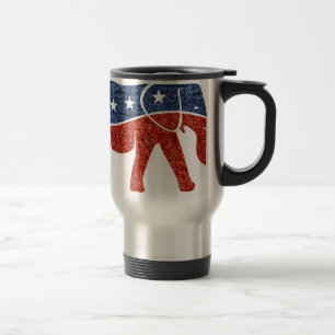 Caneca Térmica elefante republicano brilhante
