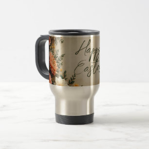 Caneca Térmica Elegância Floral - Saudações de Páscoa de Primaver
