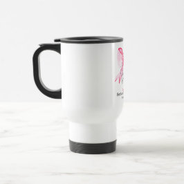 Caneca Térmica Elegante Laço Rosa Noivado Festa de Despedida de S
