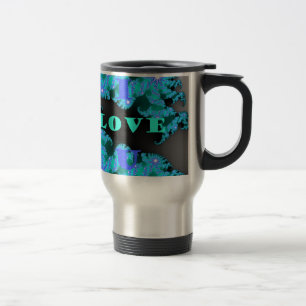Caneca Térmica Elementos de Amor Cósmico Impressão de Arte