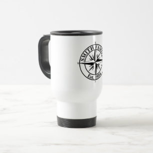 Caneca Térmica Emblema personalizável do monograma de estrela de