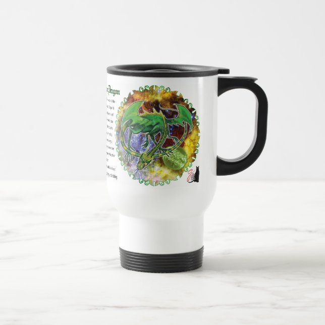 Caneca Térmica Emerald Cosmic Dragon (Direita)
