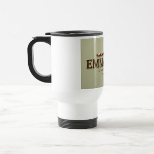 Caneca Térmica EMMANUEL   Mateus 1:23 Natal   Soft Sage