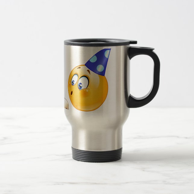 Caneca Térmica emoji de aniversário (Direita)