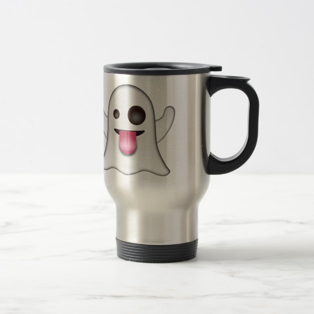 Caneca Térmica Emoji do fantasma (Direita)