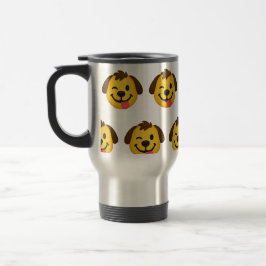 Caneca Térmica Emoji Perro Divertido – Estilo Kawaii para Amantes
