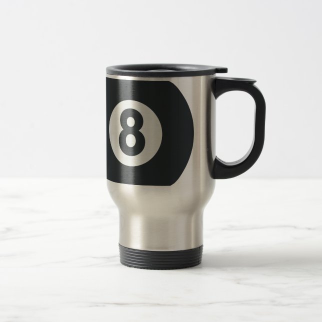 Caneca Térmica Emoji Twitter - Eight ball Pool (Direita)