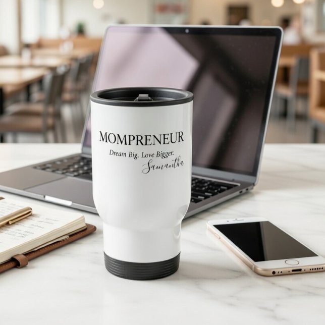 Caneca Térmica Empreendedora Mãe Personalizada – Presente Persona (Criador carregado)